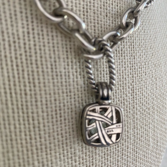 David Yurman Albion Prasiolite and Diamonds Enhancer - Picture 5 of 13